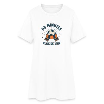 90 Minutes Plus de Voix - Robe T-shirt Femme - blanc - Devant