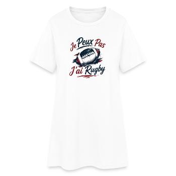 Je Peux Pas J'ai Rugby Humour Cadeau - Robe T-shirt Femme - blanc - Devant