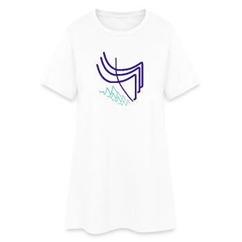 What do I give an artist? - Women’s T-Shirt Dress - white - Front