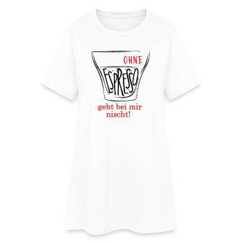 Espresso - Frauen T-Shirt-Kleid - Weiß - Vorne