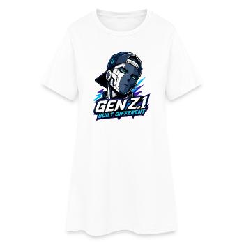 GenZ.1 construit différemment - Robe T-shirt Femme - blanc - Devant