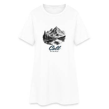 L’Appel de la Nature - Robe T-shirt Femme - blanc - Devant