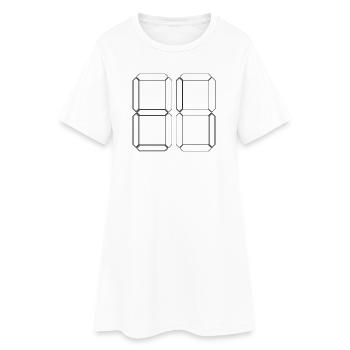 NUMÉRO 72 Soixante-douze Cadeaux Numériques - Robe T-shirt Femme - blanc - Devant