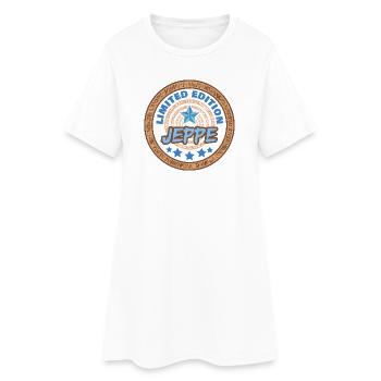 Jeppe en tant qu’expression - Robe T-shirt Femme - blanc - Devant