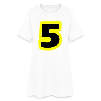 5 Symbole numérique - Robe T-shirt Femme - blanc - Devant