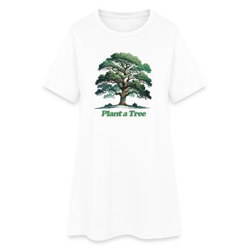 Plantez un bosquet d’aquarelle d’arbres - Robe T-shirt Femme - blanc - Devant