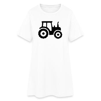 Don de l’agriculture de tracteurs pour les agriculteurs - Robe T-shirt Femme - blanc - Devant