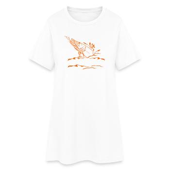 Fische_angeln_002_pike_fishing - Robe T-shirt Femme - blanc - Devant