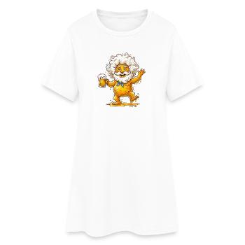 Biermann – Héros coloré et buveur - Robe T-shirt Femme - blanc - Devant