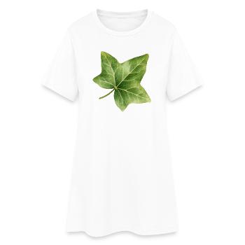 Illustration aquarelle de feuilles de lierre - Robe T-shirt Femme - blanc - Devant