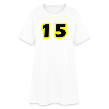 Symbole numérique 15 - Robe T-shirt Femme - blanc - Devant