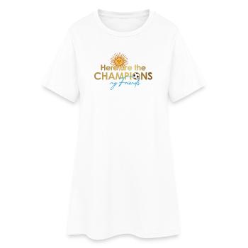 argentina_champions - Robe T-shirt Femme - blanc - Devant