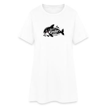 Bester Kinder Stil Hai - Frauen T-Shirt-Kleid - Weiß - Vorne