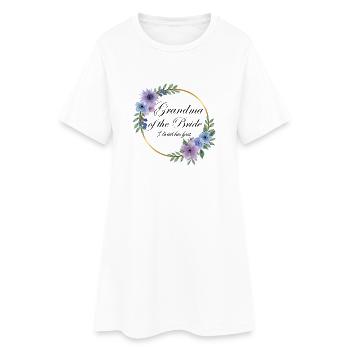 Grand-mère de la Mariée - Robe T-shirt Femme - blanc - Devant