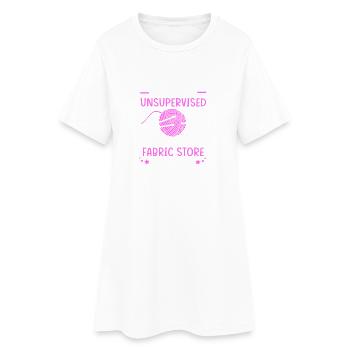 Croix - Robe T-shirt Femme - blanc - Devant