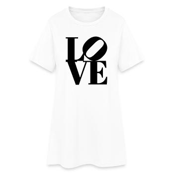 T-shirt iconique au design pop art d’amour - Robe T-shirt Femme - blanc - Devant