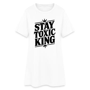 Reste le roi toxique - Robe T-shirt Femme - blanc - Devant