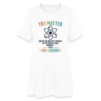 Drôle de drôle, don scientifique, vous comptez, motivation - Robe T-shirt Femme - blanc - Devant