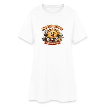 Pierogi Power Club se sent plein - Robe T-shirt Femme - blanc - Devant