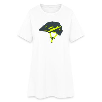 Graphique du casque de vélo Enduro - Robe T-shirt Femme - blanc - Devant