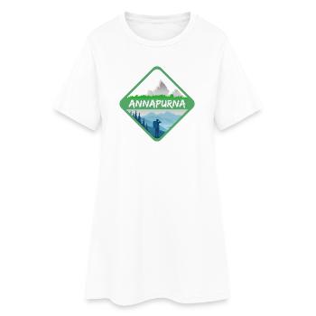 ANNAPURNA - Robe T-shirt Femme - blanc - Devant