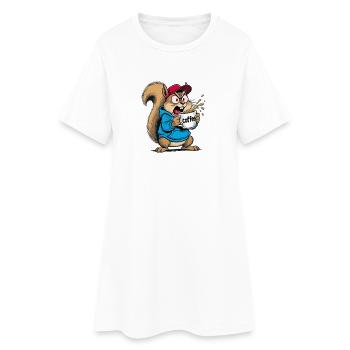squirrel - Women’s T-Shirt Dress - white - Front