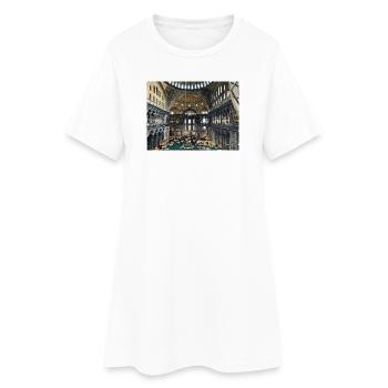 Byzantine Mosaic of the Hagia - Women’s T-Shirt Dress - white - Front