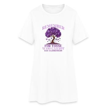Pour tous ceux qui ne peuvent pas mettre fin à Alzheimer. - Robe T-shirt Femme - blanc - Devant