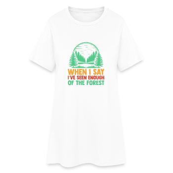 Randonnée sur sentier de montagne Randonnée en plein air Braconnage - Robe T-shirt Femme - blanc - Devant