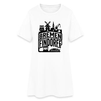 Brême Findorff – Maison & District - Robe T-shirt Femme - blanc - Devant