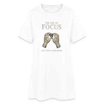 L’art du bloc Boulderer Focus - Robe T-shirt Femme - blanc - Devant