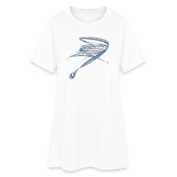 The Secret Railway – Chaos Theory - Women’s T-Shirt Dress - white - Front
