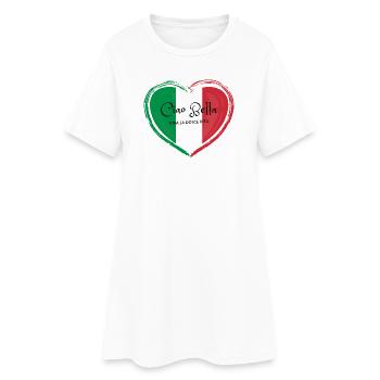 Ciao Bella Italian Heart - Women’s T-Shirt Dress - white - Front
