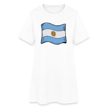 Art du drapeau solaire argentin - Robe T-shirt Femme - blanc - Devant