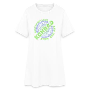 Konrad als Job - Frauen T-Shirt-Kleid - Weiß - Vorne