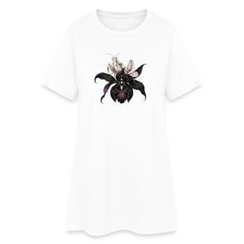 Orchid Mantis & Black Orchid  - Robe T-shirt Femme - blanc - Devant