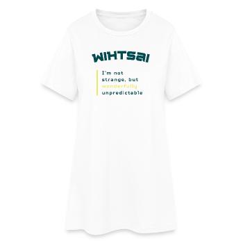 WIHTSAI | Wonderfully unpredictable - Women’s T-Shirt Dress - white - Front