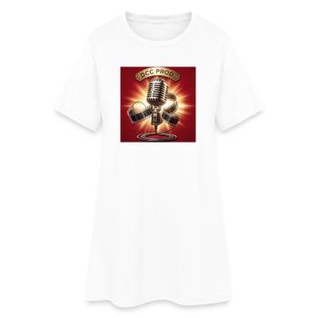 DCC PROD Retro Cinematic Microphone - Women’s T-Shirt Dress - white - Front