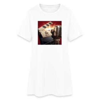 Microphone et Clapboard DCC - Robe T-shirt Femme - blanc - Devant