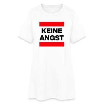 KEINE ANGST NIE WIEDER IST JETZT ROT NO NZS / AFD - Frauen T-Shirt-Kleid - Weiß - Vorne