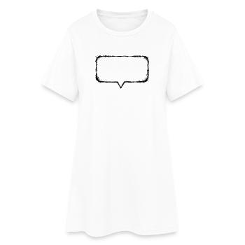 Sprechblase_Grunge_Abgerundet - Robe T-shirt Femme - blanc - Devant