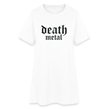 death metal logo - Women’s T-Shirt Dress - white - Front