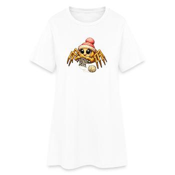 Tricot d’araignée - Robe T-shirt Femme - blanc - Devant