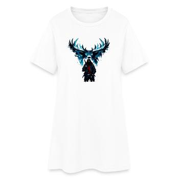 Vol de nuit Blue Phoenix - Robe T-shirt Femme - blanc - Devant