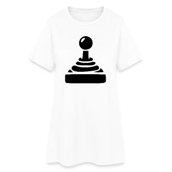 Joueur cadeau joystick - Robe T-shirt Femme - blanc - Devant