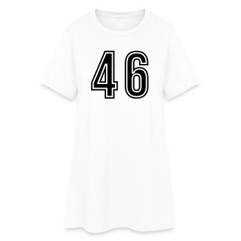 46 Symbole numérique - Robe T-shirt Femme - blanc - Devant