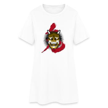 Japanese Oni - Robe T-shirt Femme - blanc - Devant