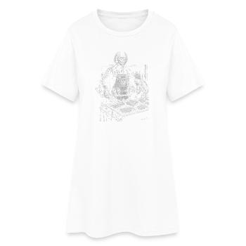 John Adams Grilling BBQ - Robe T-shirt Femme - blanc - Devant