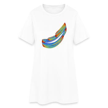 Silk Tracks of Chaos – Chaos Theory - Women’s T-Shirt Dress - white - Front
