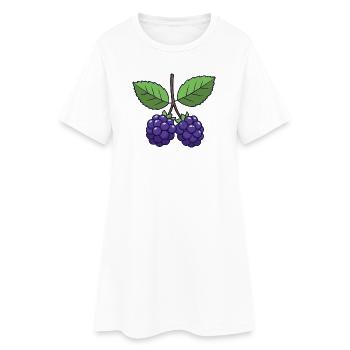 Costume de mûre Baies de Carnaval Violet - Robe T-shirt Femme - blanc - Devant